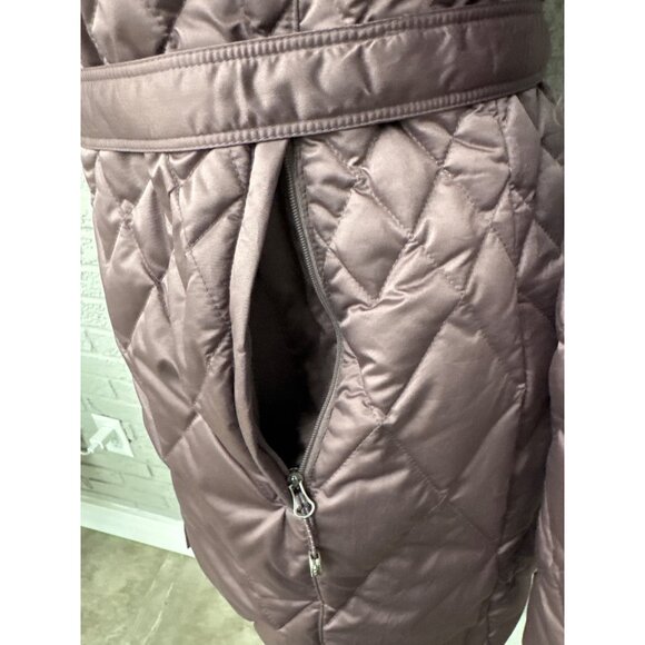 Eddie Bauer Women Quilted Down Puffer Coat With Detachable Hood Size S - Picture 3 of 10